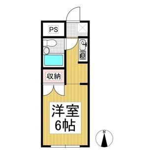 山崎マンション【105号室】の間取り