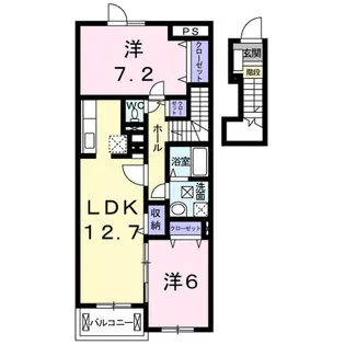 エクセレント クレオパトラC【203号室】の間取り