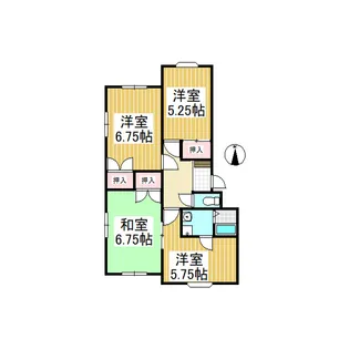 フローレンス古里B【201号室】の間取り