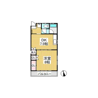 コーポ島澤【201号室】の間取り