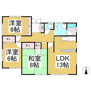 石井ハイム【1F号室】の間取り