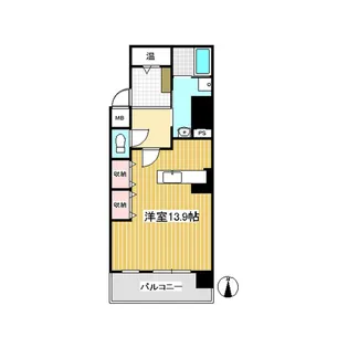シティドエル【201号室】の間取り