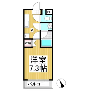 メゾン晩霞 BANKA【301号室】の間取り