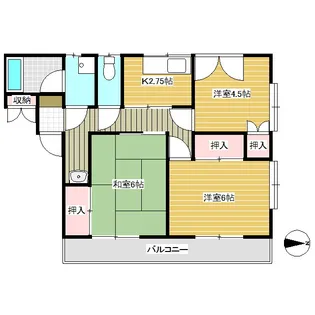 フラットフォーラム【101号室】の間取り