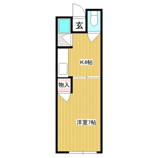 ハイツ大王【2-B号室】の間取り