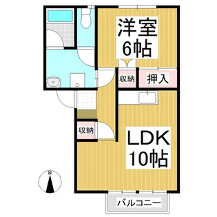 T・ハイツ上田原【201号室】の間取り