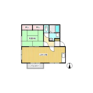 メゾンナガサカ【201号室】の間取り