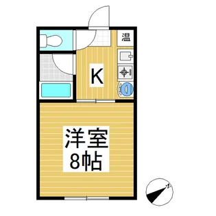 ベルセゾン【A号室】の間取り