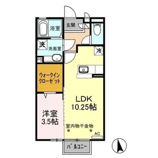 セジュールKTK【2階】の間取り