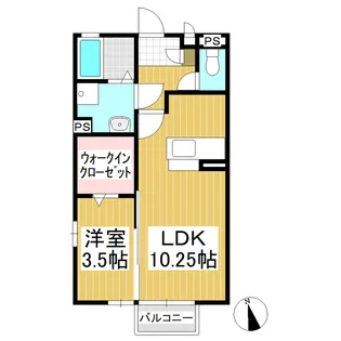 セジュールKTK【2階】の間取り