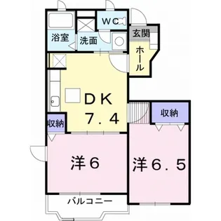 チェリータウンA【1階】の間取り