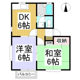 ローレルコート1号棟【101号室】の間取り