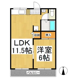 ファインレジデンス【203号室】の間取り
