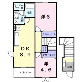 レガートA【2階】の間取り