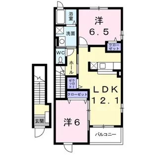 アルカンシエル【2階】の間取り