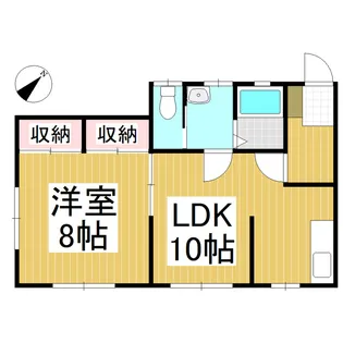 ビレッジぴころ【2号室】の間取り