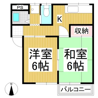 サンテラス東部【1-D号室】の間取り