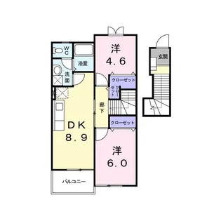 コンフォーレOSADA【2階】の間取り