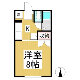 オアシストーブ【101号室】の間取り