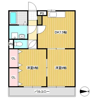 フラワーヒル【101号室】の間取り