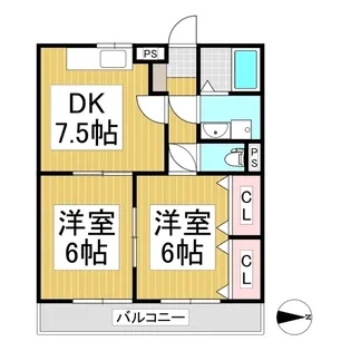 フラワーヒル【401号室】の間取り