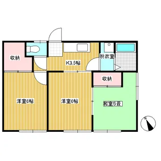 ロイヤルハイツ蒼久保A棟【202号室】の間取り