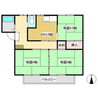 古里ハイツ【A-2号室】の間取り