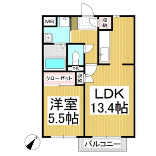 O.dolly【1階】の間取り