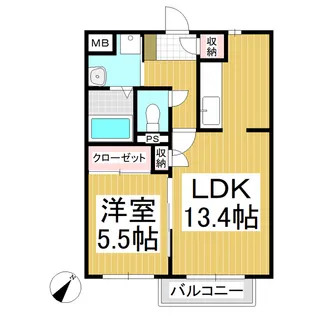 O.dolly【1階】の間取り