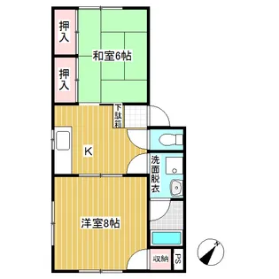 レジデンスおおくら【203号室】の間取り