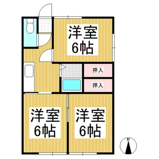 サンハイツ大久保A【101号室】の間取り