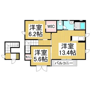 ディアス シャイロA【2階】の間取り