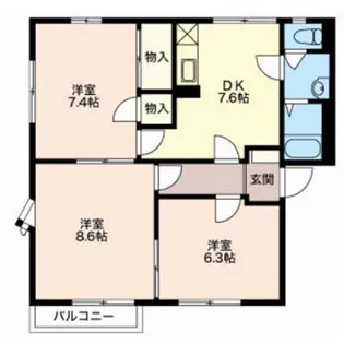 ノーザンフレグランスA【201号室】の間取り