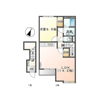 フェアリーサラ【2階】の間取り