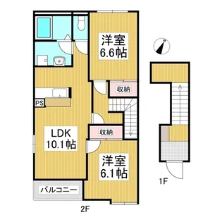 グランティス【201号室】の間取り