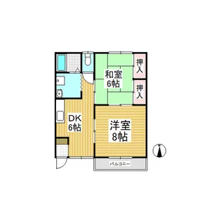 沢マンション【102号室】の間取り
