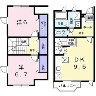 オルタンシア【1階】の間取り