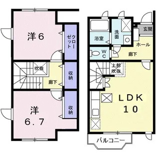オルタンシア【1階】の間取り