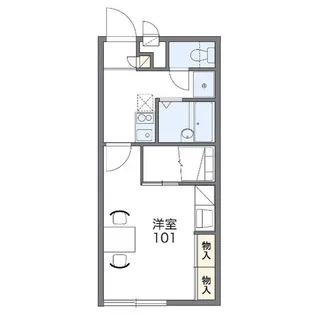 レオパレス藤【101号室】の間取り