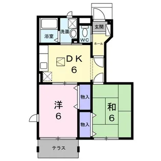 リバーパークC(大東)【1階】の間取り