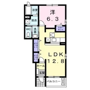 アンフィニ【1階】の間取り