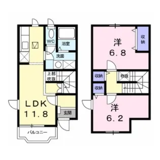 メゾンくるみ【1階】の間取り