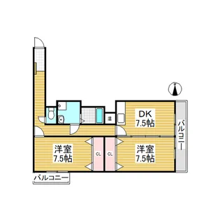 ガーデンパレス金沢【305号室】の間取り