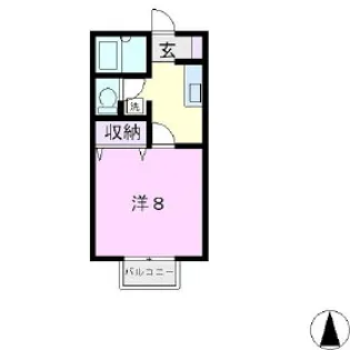 フレール花園【202号室】の間取り