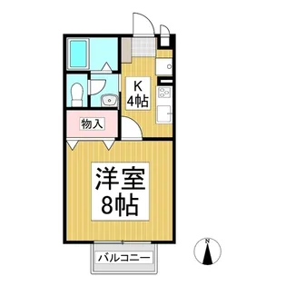 セジュール古里【2階】の間取り