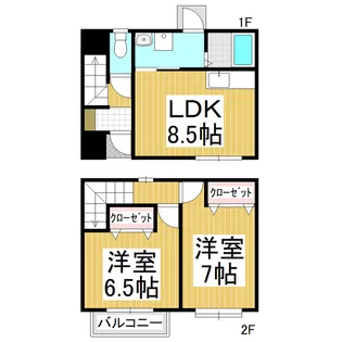 Bella Vista B【105号室】の間取り