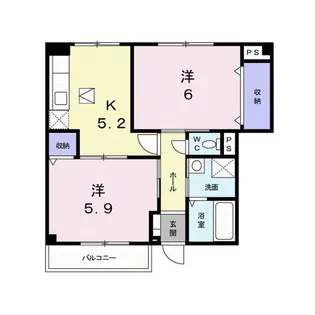 トード・エル・ムンド【1階】の間取り