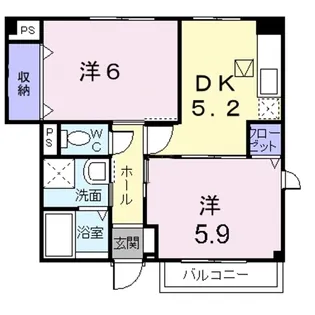 トード・エル・ムンド【1階】の間取り