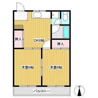 コーポ大星【A号室】の間取り