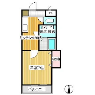 セトル清水【205号室】の間取り